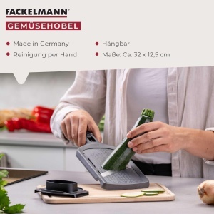 Rasnita de legume Fackelmann din otel inoxidabil, 4 grosimi de taiere - Img 2