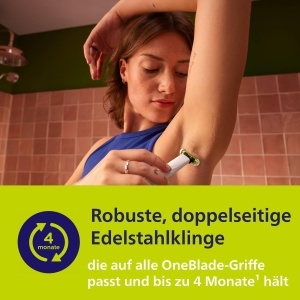 Rasnita Intima Philips OneBlade QP192428, 100 rezistenta la apa, cu 2 lame SkinProtect - Img 6