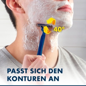 Rasoir de unica folosinta Gillette Blue3 Smooth, 6 bucati, 3 lame, cap pivotant 40 - Img 4