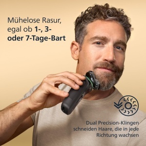 Rasoir electric Philips i9000 Prestige, negru, cu trimmer integrat si statie de curatare - Img 5
