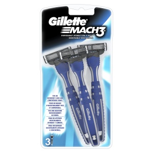 Rasoir Gillette Mach3 pentru barbati, 3 lame, usor de curatat, confortabil