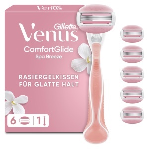 Rasoir pentru femei Gillette Venus ComfortGlide Spa Breeze, 3 lame, roz