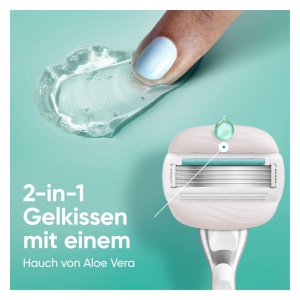 Rasoir pentru femei Gillette Venus Pro ComfortGlide Sensitive, 5 lame, argintiu - Img 4