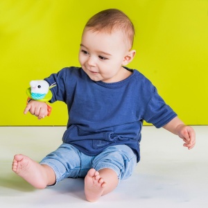 Rassel si Baitring Bright Starts, design Elefant si Af, BPA-free, multicolor - Img 3