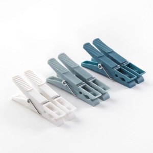 Rayen Set 24 Clame Rufe Plastic XXL AlbGriAlbastru Antiderapante - Img 3