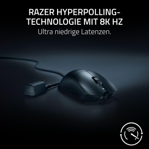 Razer Viper V3 Pro - Mouse de gaming ultrausor fara fir pentru esports (8k Hz HyperPolling, design usor de 54g, senzor Focus Pro 35K DPI, HyperSpeed wireless, 95 de ore de viata a bateriei) Negru - Img 5