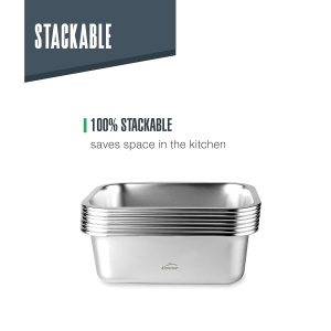 Recipient Ecoinox Lacor 64612, 1800 ml, din otel inoxidabil, BPA-free - Img 4