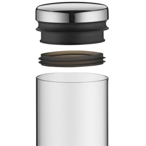 Recipient pentru pastrarea alimentelor WMF Depot 1L sticla si inox aromadens design elegant - Img 8