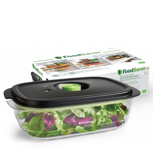 Recipient Vacuum FoodSaver Preserve Marinate 2,3 L, TransparentNegru