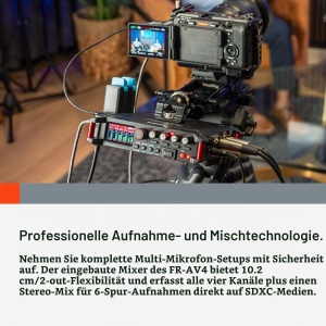 Recorder audio Tascam FR-AV4 cu 4 canale, 32-Bit-Float, Timecode - Img 8
