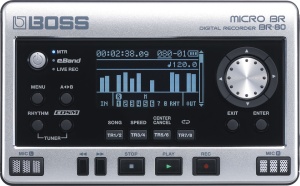 Recorder de teren BOSS BR-80 cu 8 piste, microfoane integrate, portabil - Img 2