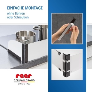 Reer Herdschutzgitter Basic 20058 Protectie pentru aragaz 55-61 cm Argintiu - Img 6