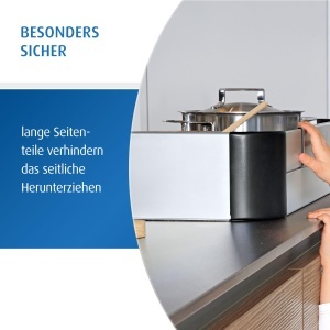 Reer Herdschutzgitter Premium Protectie pentru aragaz Ajustabila 44-65 cm Argintiu - Img 5