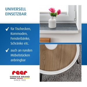 Reer Kantenschutz Soft 2x1m Protectie colturi rezistenta si testata alba - Img 4