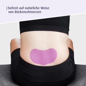 Reer Mama Kinesiotape 6 bucati Lila Suport Spate Inferior Material Hipoalergenic - Img 3