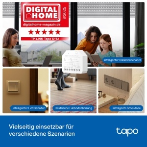 Releu inteligent 2 canale Tapo S112, Wi-Fi si Bluetooth, control pentru rulouri si lumini, compatibil Matter - Img 3