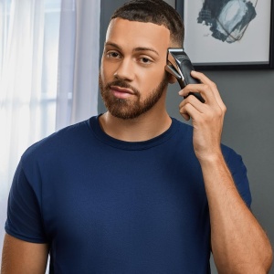 Remington Hair Clipper Professional [auto-ascutire. Lame ceramice cu parghie de reglare/0,5-25 mm] Set de tunsori de par (8 piepteni de atasament, retea/baterie, litiu, husa profesionala cu accesorii de coafura) HC363C - Img 6
