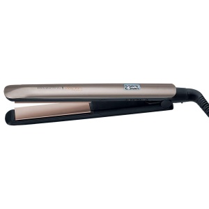 Remington Straightener [acoperire de inalta calitate] Keratina (acoperire ceramica imbogatita cu keratina si ulei de migdale) Afisaj LCD, 10 setari de temperatura 150-230degC, placa de indreptat parul S8540, negru, 110 mm - Img 6