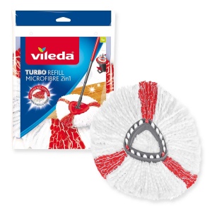 Rezerva mop Vileda Turbo 2in1 EasyWring Clean microfibra pentru toate tipurile de podele