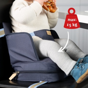 roba Booster Seat - Scaun mobil gonflabil pentru copii cu panouri laterale ridicate - Scaun de inaltare flexibil pentru acasa si in deplasare - Img 8