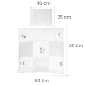Roba Coscuta pentru Bebei 40 x 90 cm - Fox Bunny - Set Complet cu Roti - Img 5