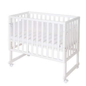 Roba Patut pentru Bebei 3 in 1, 45 x 90 cm, Alb, Inaltimi Reglabile