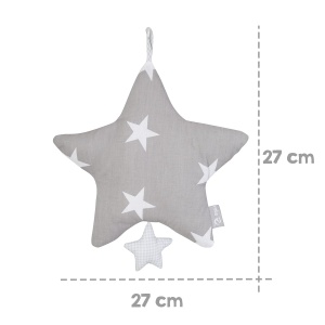 Roba Spieluhr Little Stars - Jucarie muzicala pentru copii, griAlb, lavabila - Img 4