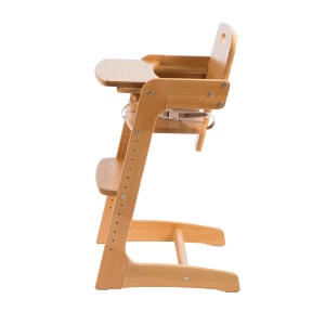 roba Stair High Chair Kid Up - Scandura detasabila - Scaun inalt in crestere pentru bebelusi si copii - cu curea in 3 puncte - lemn natural - Img 2