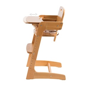 roba Stair High Chair Kid Up - Scandura detasabila - Scaun inalt in crestere pentru bebelusi si copii - cu curea in 3 puncte - lemn natural - Img 12