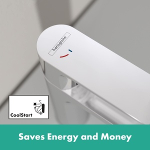 Robinet baie hansgrohe Rebris E, crom, economisire apa, inaltime 109 mm - Img 4