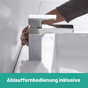 Robinet baie hansgrohe Vernis Shape, inaltime 100 mm, crom, economisire apa - Img 8