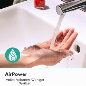 Robinet baie hansgrohe Zesis S 230 mm, crom, economisire apa, cu aerator - Img 3