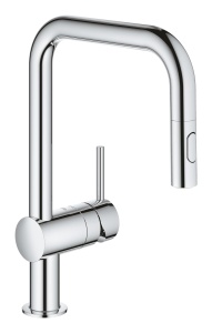 Robinet de bucatarie GROHE Minta, crom, cu dus retractabil, 360 rotire