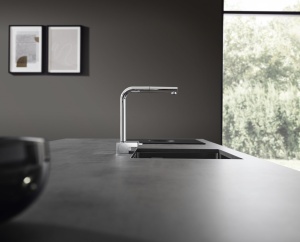 Robinet de bucatarie hansgrohe Aquno Select M81, crom, 2 tipuri de jet, inaltime 250mm - Img 8