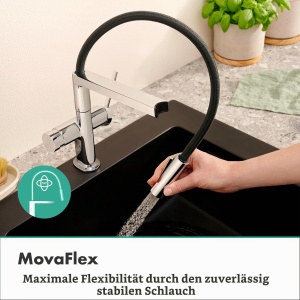 Robinet de bucatarie hansgrohe Talis Select M54, 3 straluciri, crom, inaltime 210 mm - Img 8