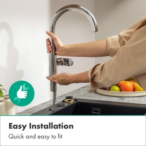 Robinet de bucatarie hansgrohe Vernis Blend M35, crom, inaltime 210 mm, rotire 120360 - Img 4