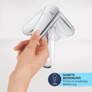 Robinet pentru baie GROHE Start, negru, cu sistem de economisire a apei, 19 cm - Img 6