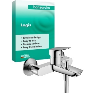 Robinet pentru cada hansgrohe Logis, crom, cu 2 consumatori, lungime 19,4 cm