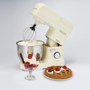 Robot de bucatarie Ariete Pastamatic Gourmet 1596 Beige 10 viteze Mixer din sticla 15L - Img 6