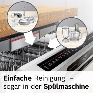 Robot de bucatarie Bosch MultiTalent 8, 1250 W, bol XXL 3.9 L, mixer 1.5 L, albotel - Img 7