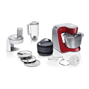 Robot de bucatarie Bosch MUM58720, 1000 W, bol inox 3,9 L, rosu