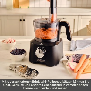 Robot de bucatarie Karaca Mastermaid Power Max 11 in 1, 2500 W, Negru-Silver - Img 7
