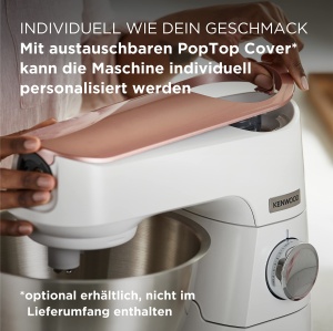 Robot de bucatarie Kenwood Titanium Chef Baker KVC65001WH Alb 1200W cantar integrat bol 5L - Img 3