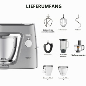 Robot de bucatarie Kenwood Titanium Chef Baker XL, 1200 W, 7L, Argintiu - Img 6
