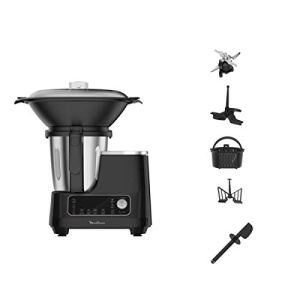 Robot de bucatarie multifunctional Moulinex HF4568 Clickchef | 12 viteze + impulsuri | 5 programe automate + mod manual | 3,6 L | Cantar integrat | Atasament pentru abur + carte de retete | Negru - Img 8