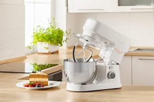 Robot de bucatarie multifunctional Sencor - Blender puternic de 1000W foarte echipat, accesorii complete, iluminare LED, blender, masina de tocat carne, aparat de biscuit, bol din otel inoxidabil, capac magnetic - Img 16