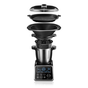 Robot de bucatarie Ufesa Totalchef RK5 cu gatit, diverse programe pentru gatit, putere de 1700 W, afisaj LCD, carafa cu capacitate de 3,5 l, inclusiv carte de retete PDF, fara BPA - Img 2