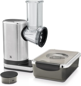 Robot de bucatarie WMF Kuchenminis, 150W, 5 cutite, inox Cromargan, cutie salata to-go - Img 4