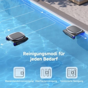Robot de curatare a piscinei Dreame J1, 5000 mAh, 360 curatare, control prin aplicatie - Img 5