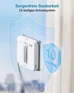 Robot de curatare feronerie ECOVACS WINBOT Mini 2, design ultra-slim, 6 moduri de curatare - Img 6